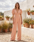 Naomi - Sophisticated Puff Sleeve Jumpsuit