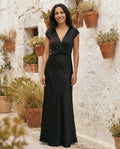 Zoe - Timeless Satin Wrap Dress