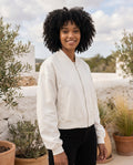 Grace - Effortless Cropped Bomber Jacket