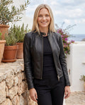 Penelope - Stylish Fitted Leather Jacket