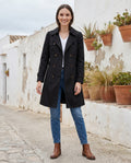 Bianca - Classic Tailored Button-Front Trench Coat
