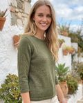 Ella - Graceful Knit 3/4 Sleeve Top