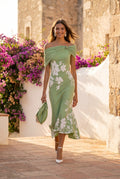 Lucia - Elegant Floral Midi Dress