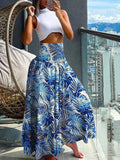 Ava - Tropical High Waist Maxi Skirt