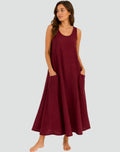 Dana - Linen Maxi Dress with Pockets