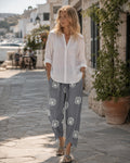 Ella - Lightweight Wide-Leg Capri Pants