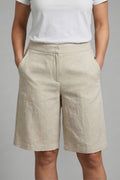 Jenna - High-Waisted Linen Shorts