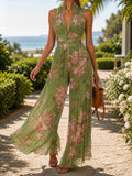 Julia - Floral V-Neck Jumpsuit