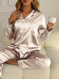 Daphne - Elegant Timeless Satin Two-Piece Sleepwear Set