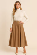 Nina - A-Line High-Waist Midi Skirt