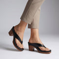 Quinn - Block Heel Thong Sandals