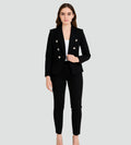 Quinn - Double-Breasted Blazer Set Style Formal Wear