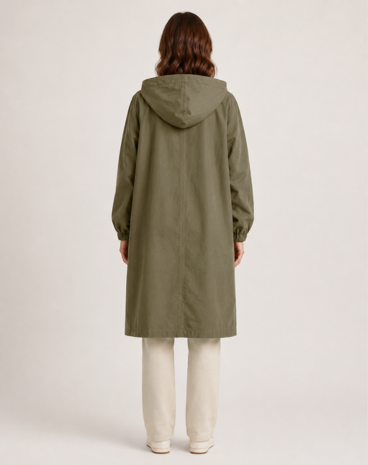 Leah - Effortless Hooded Trench Coat