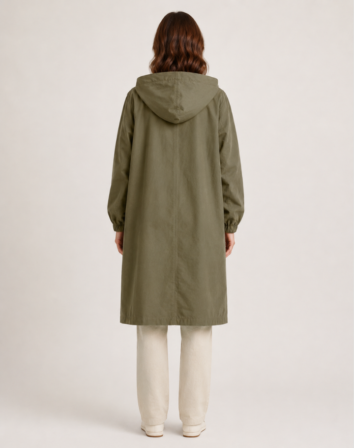 Leah - Effortless Hooded Trench Coat