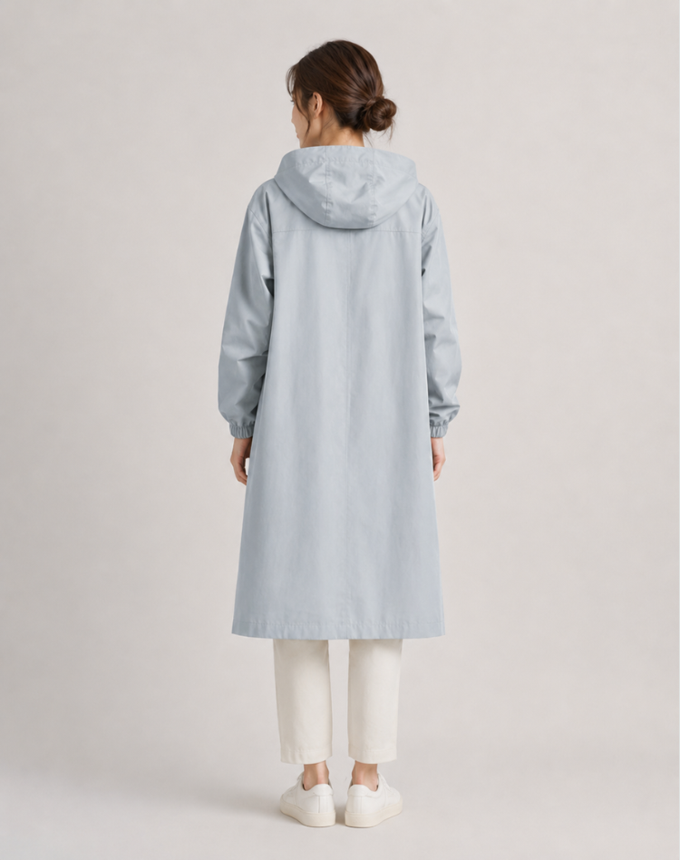 Leah - Effortless Hooded Trench Coat