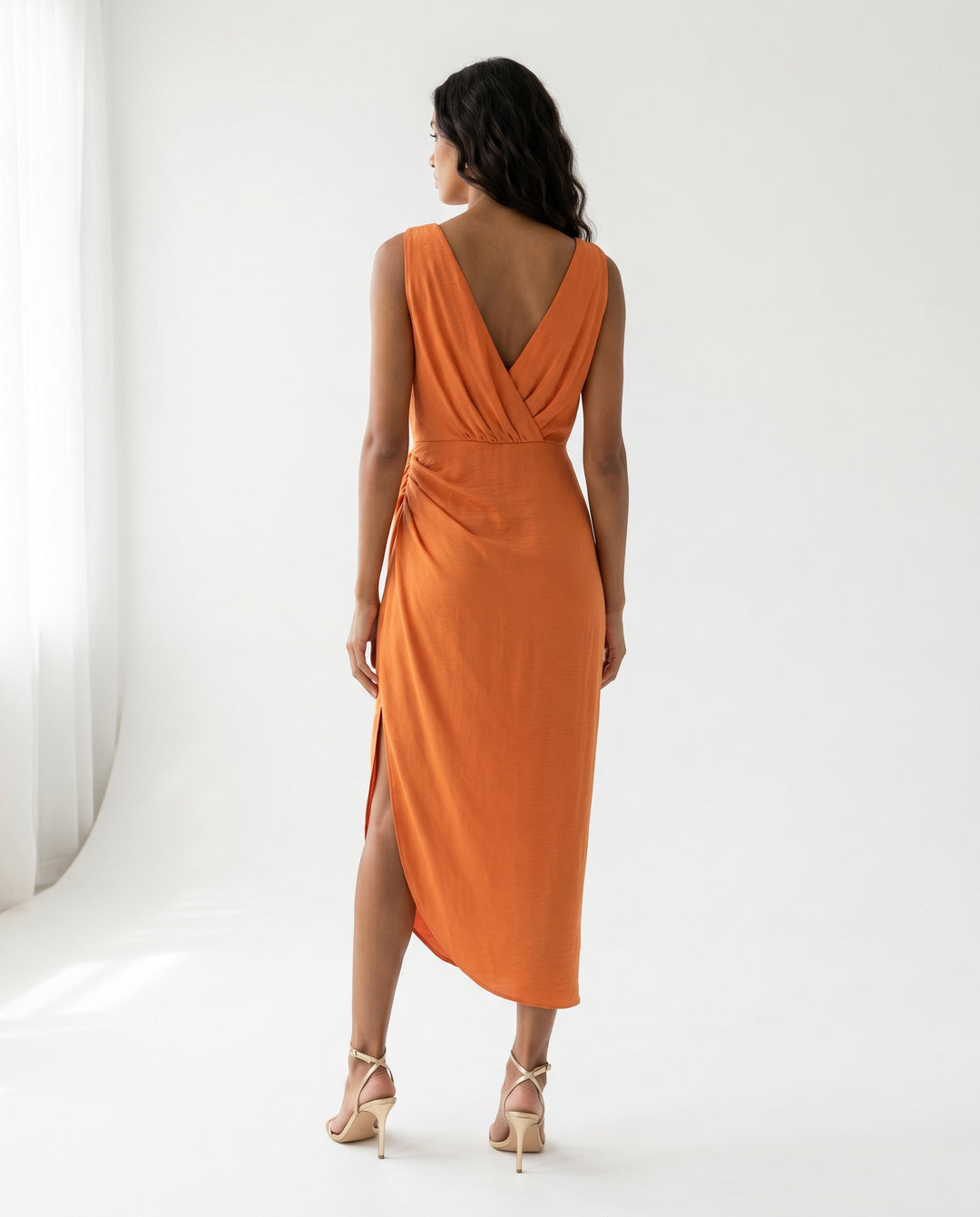 bella-elegant-midi-dress-orange-2