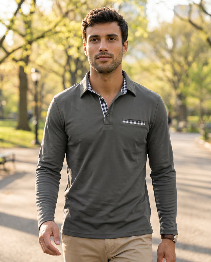 julia-check-collar-polo-grey-5
