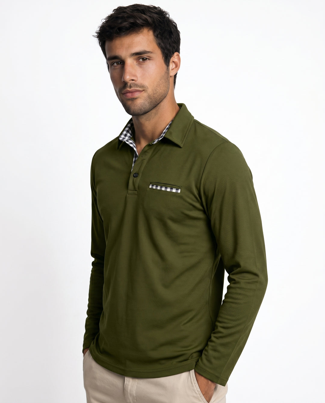 julia-check-collar-polo-green-3