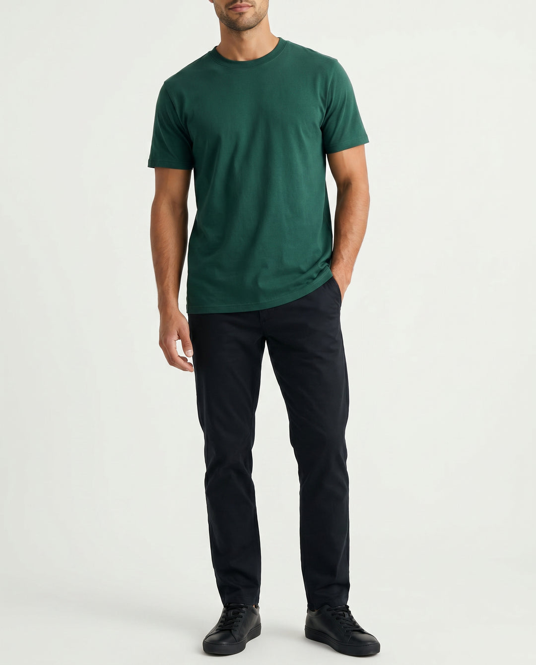 arno-classic-black-t-shirt-groen-2