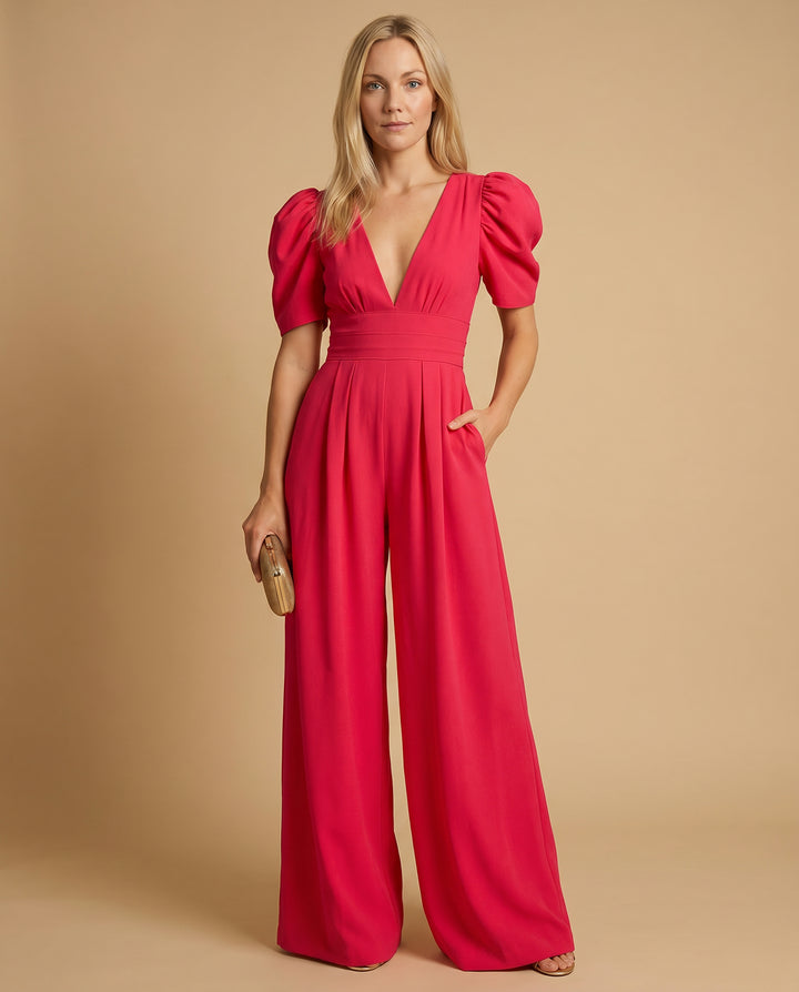 naomi-puff-sleeve-jumpsuit-red-pink-2