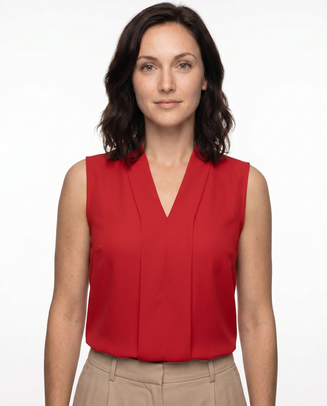 claire-sleeveless-v-neck-top-red-1