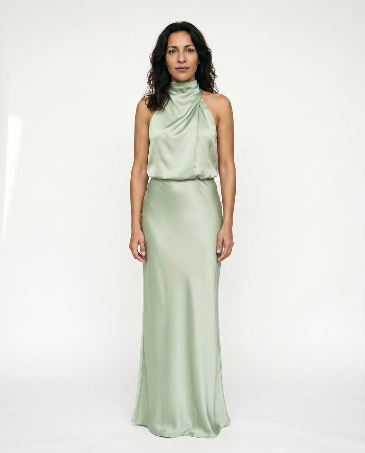 zara-satin-halter-dress-light-green-1