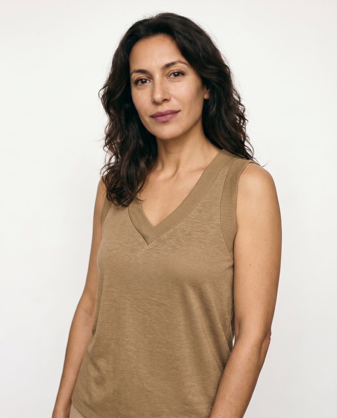 maya-sleeveless-v-neck-top-khaki-1