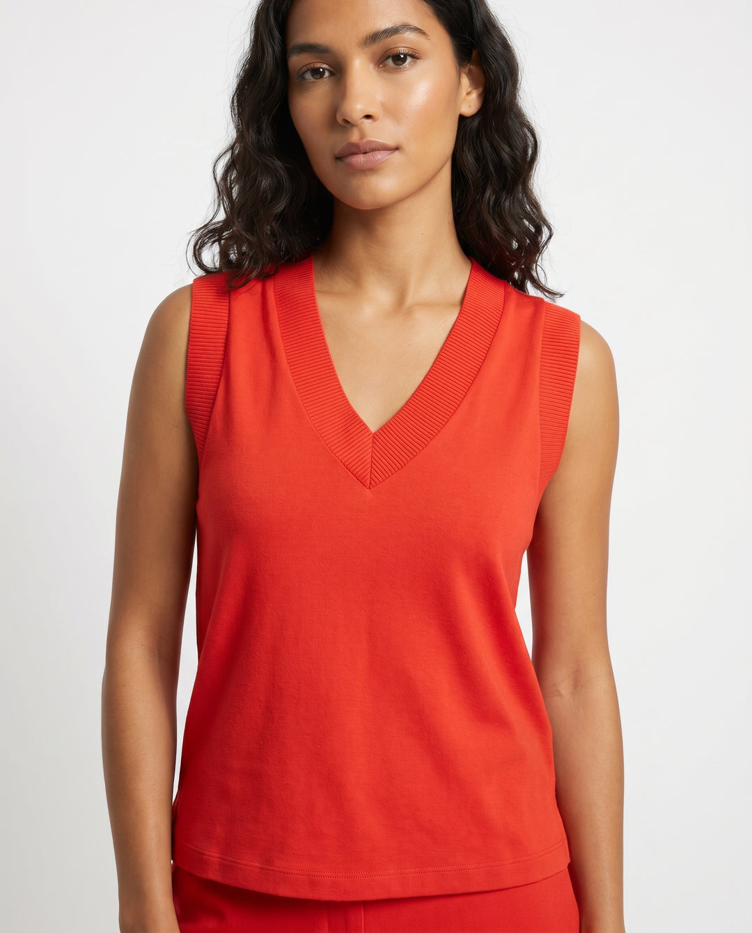 maya-sleeveless-v-neck-top-mandarin-red-1