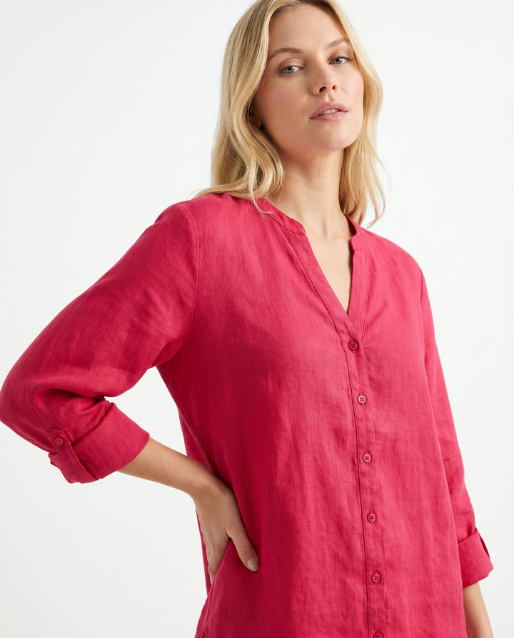 sarah-linen-tunic-blouse-rose-red-2