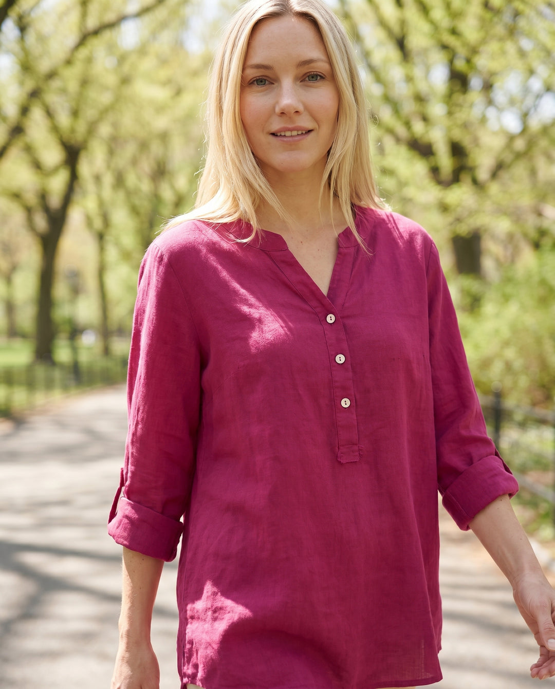 sarah-linen-tunic-blouse-rose-red-5