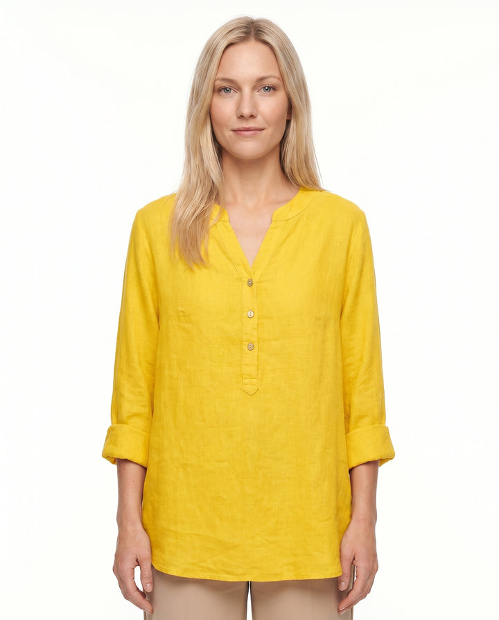 sarah-linen-tunic-blouse-yellow-1