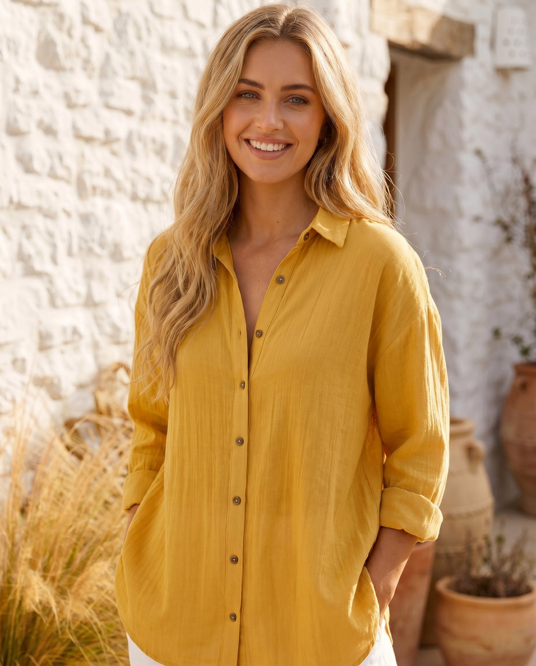 grace-button-up-blouse-yellow-1