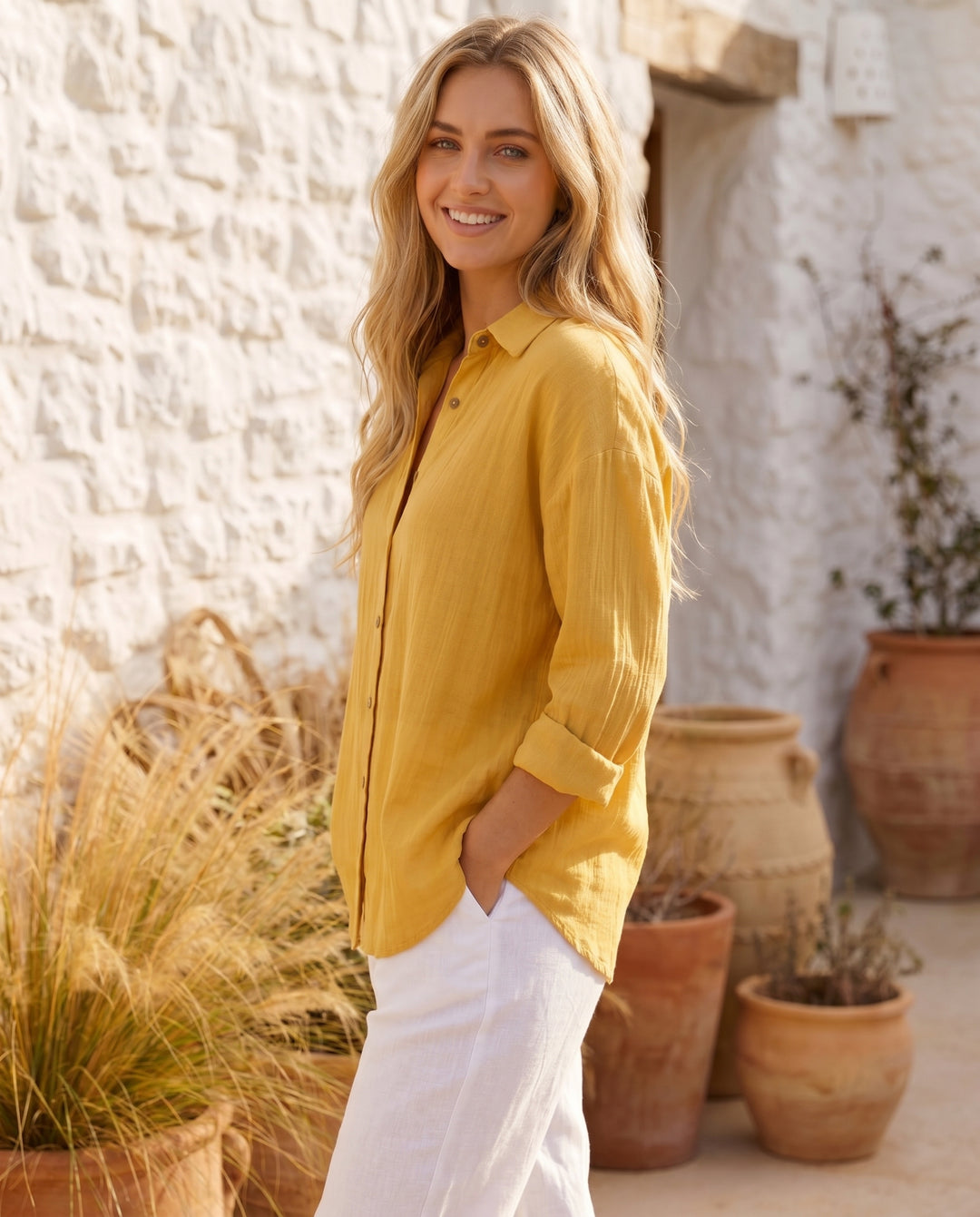 grace-button-up-blouse-yellow-2