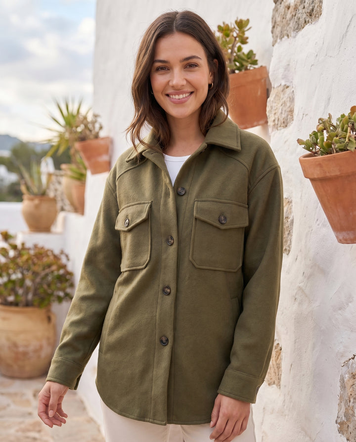 Megan - Buttoned Wool Jacket — hero shot
