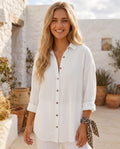 Grace - Stylish Relaxed Button-Up Blouse