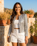 Monica - Glamorous Shimmer Sequin Blazer