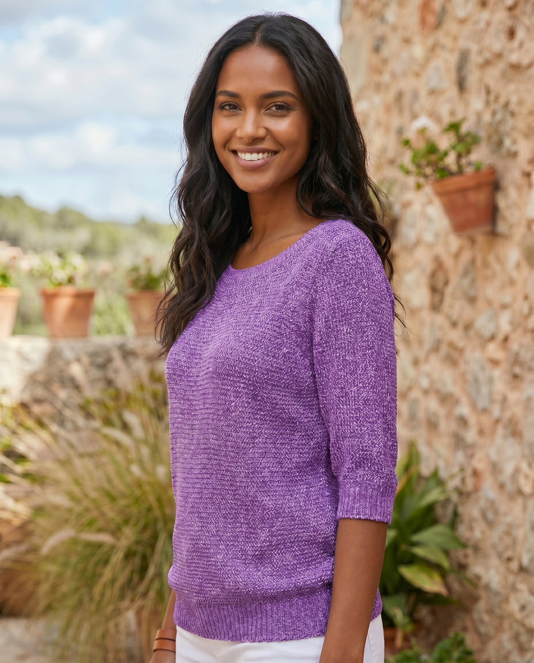 ella-knit-3-4-sleeve-top-purple-3