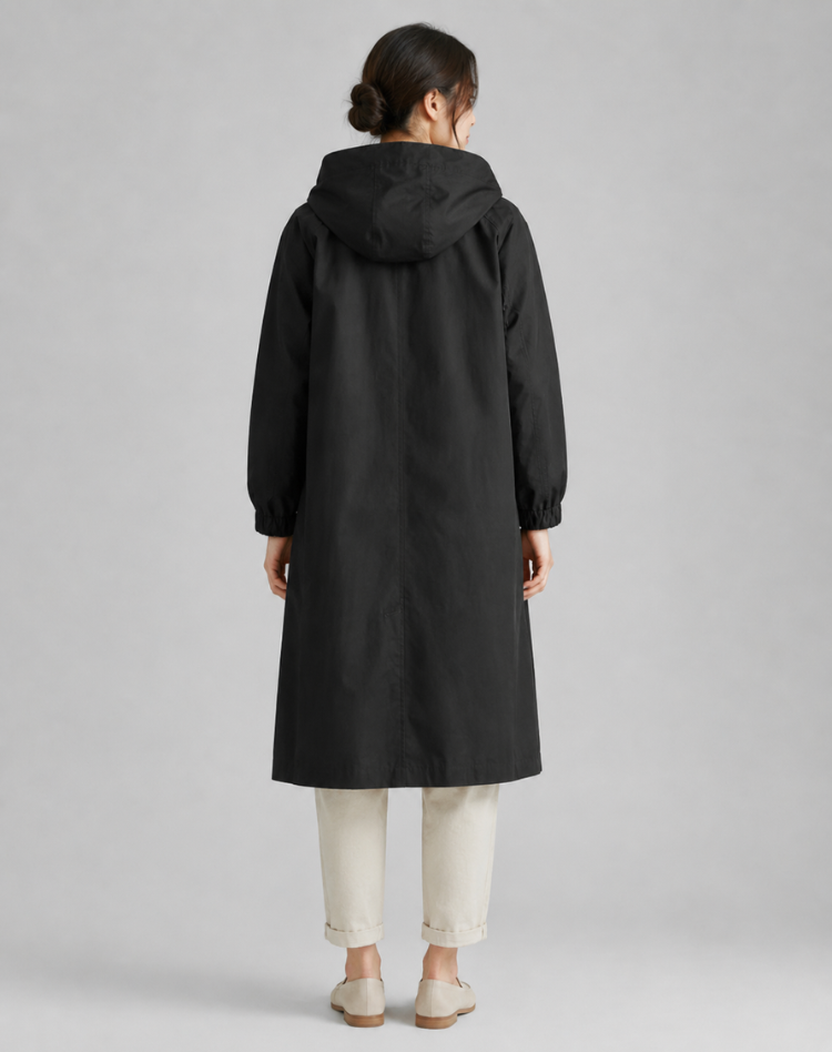 Leah - Effortless Hooded Trench Coat