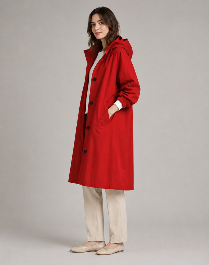 Leah - Effortless Hooded Trench Coat