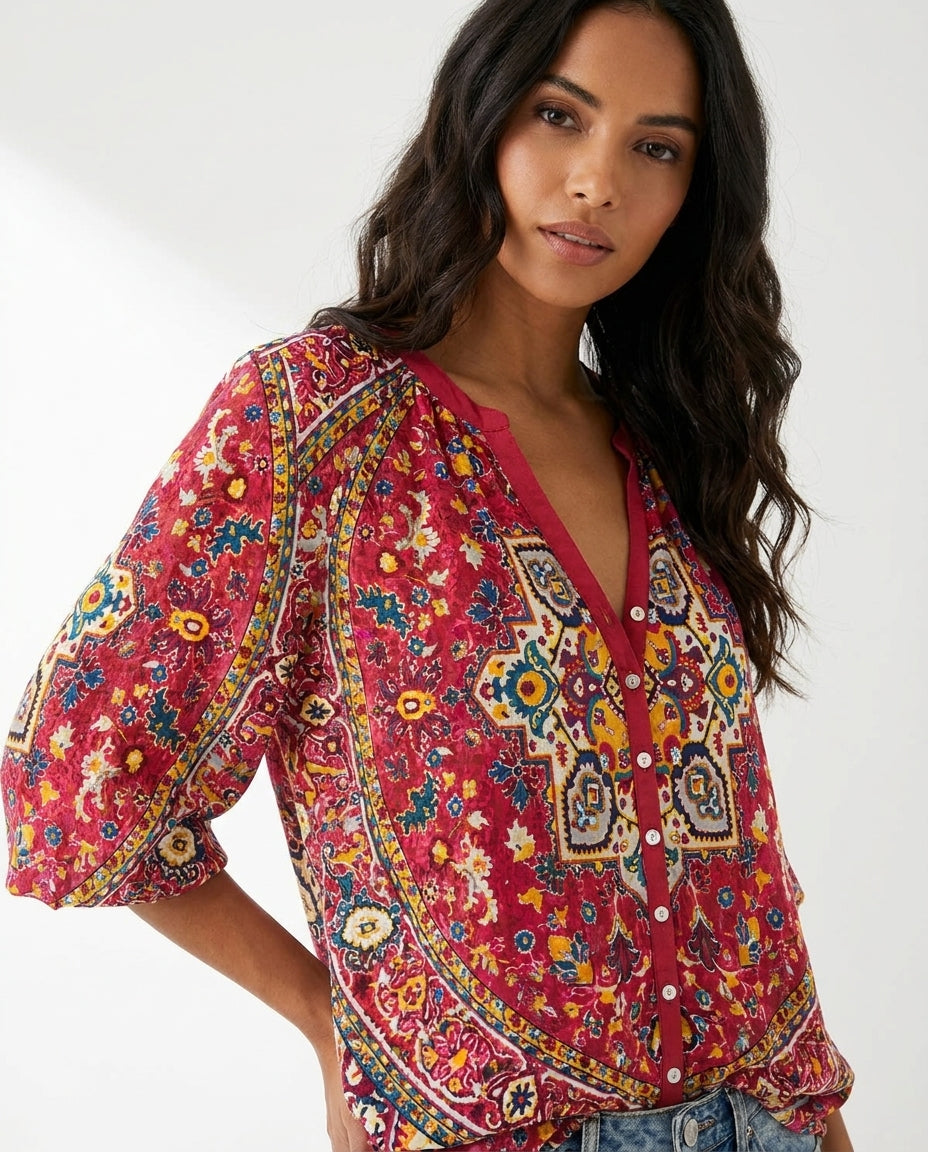 leah-boho-print-blouse-red-2