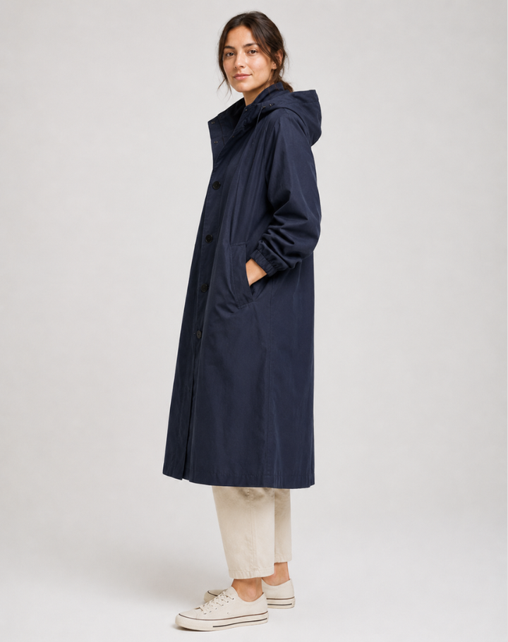 Leah - Effortless Hooded Trench Coat
