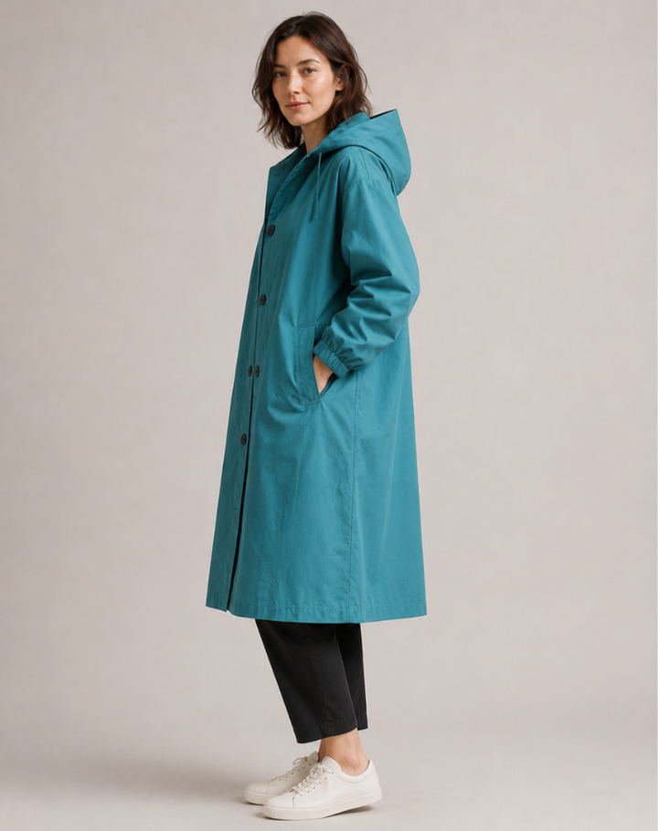 Leah - Effortless Hooded Trench Coat