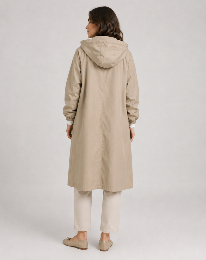 Leah - Effortless Hooded Trench Coat