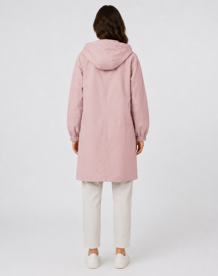 Leah - Effortless Hooded Trench Coat