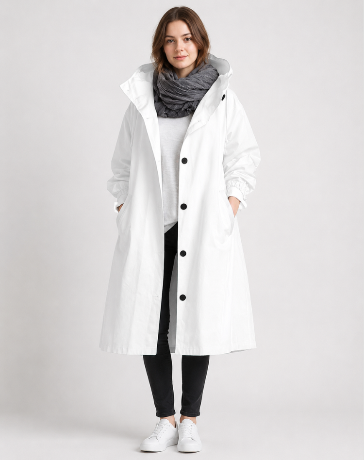 Leah - Effortless Hooded Trench Coat