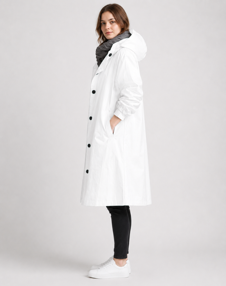 Leah - Effortless Hooded Trench Coat