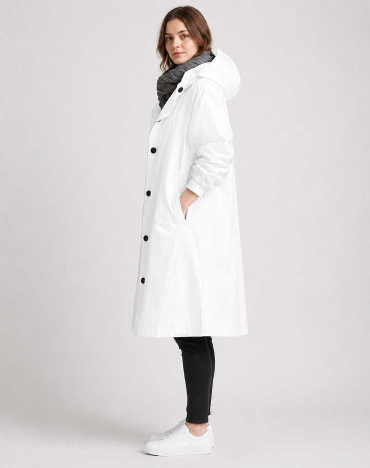 Leah - Effortless Hooded Trench Coat