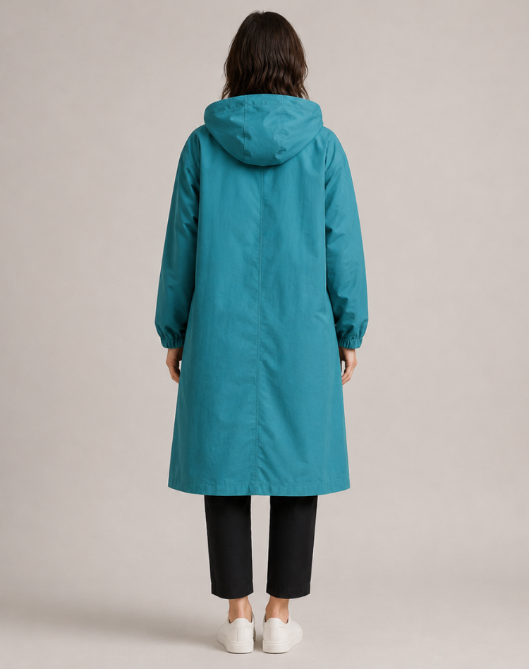 Leah - Effortless Hooded Trench Coat