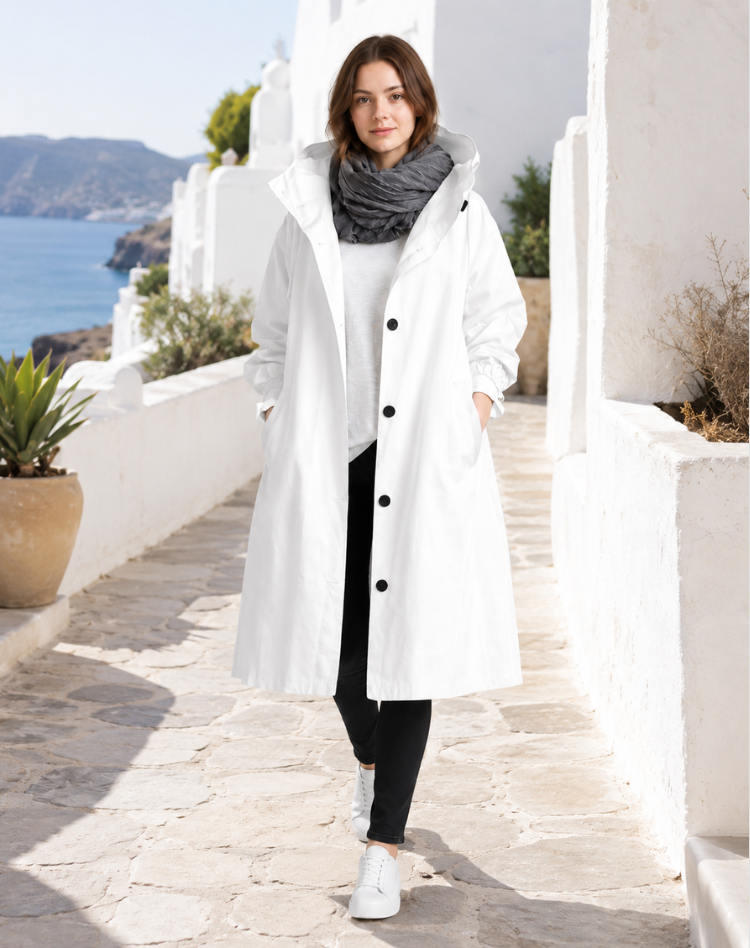 Leah - Effortless Hooded Trench Coat