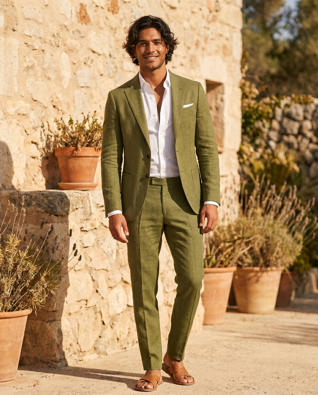 valentin-linen-suit-set-olive-green-1